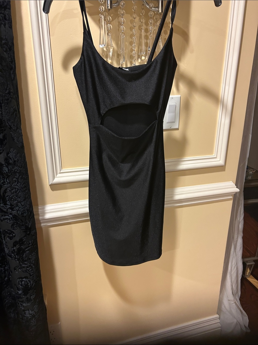 Fashion Nova Black Cutout Mini Dress